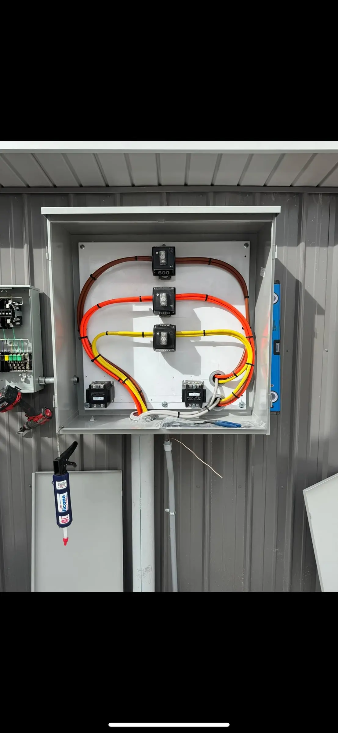Industrial control panel and transformer wiring by LiveWire Electrical Service