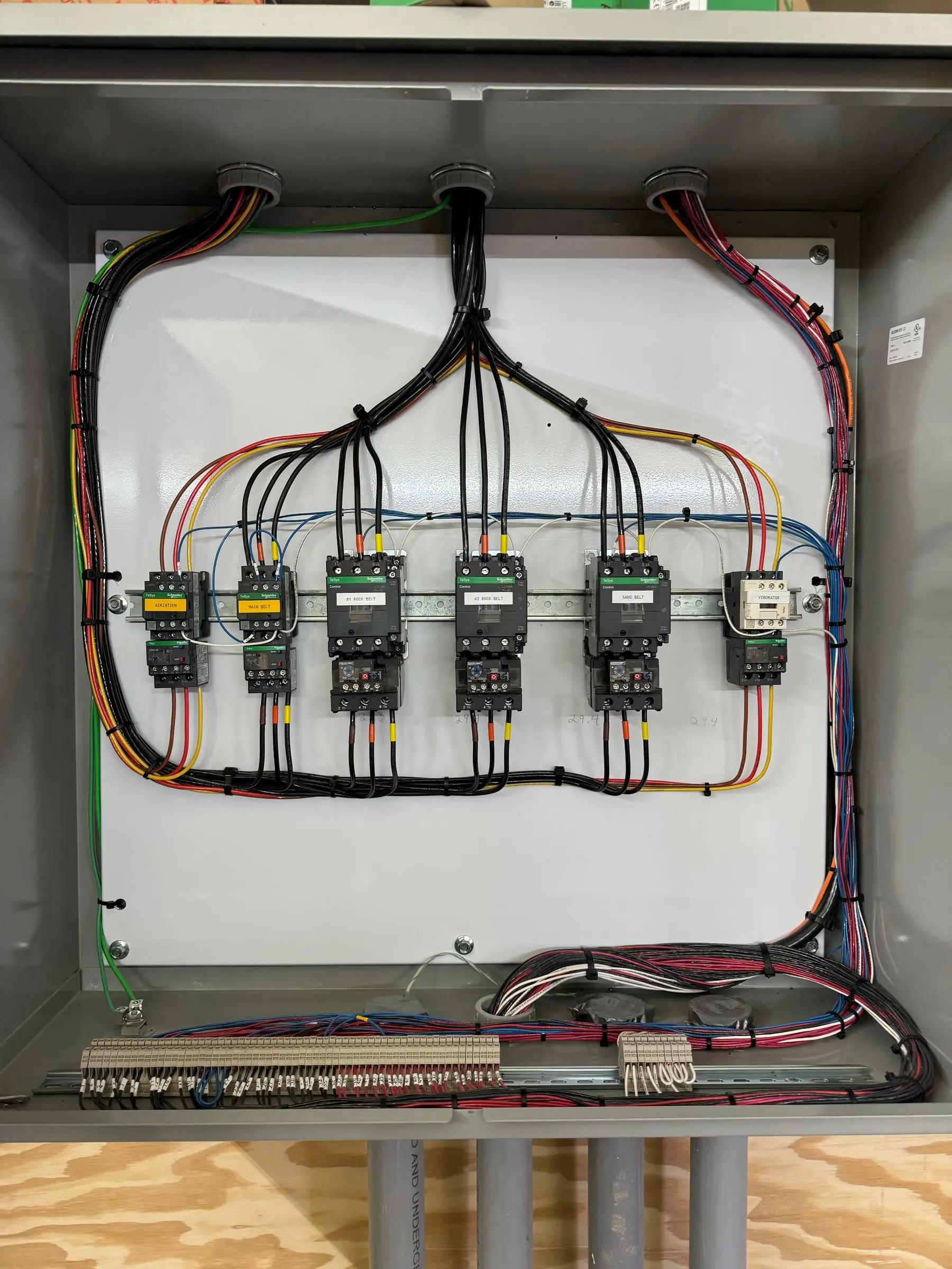 Industrial motor control panel wiring in Western Kentucky by LiveWire Electrical Service
